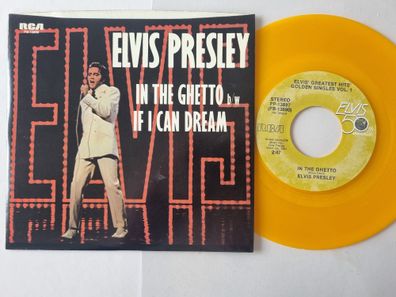 Elvis Presley - In The Ghetto 7'' US GOLDEN/ ORANGE VINYL