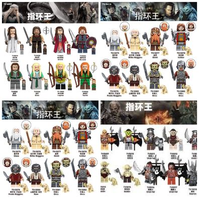 Herr der Ringe Held Hobbit Lego Mini Figuren Ork Elfe Gandalf Frodo Spielzeug