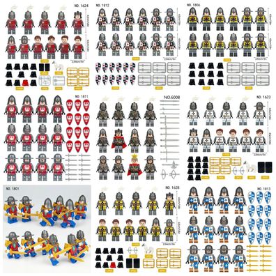 Lego Castle Ritter Soldat City Spielzeug Mini Figuren Superheld x12 Modelle Bausteine