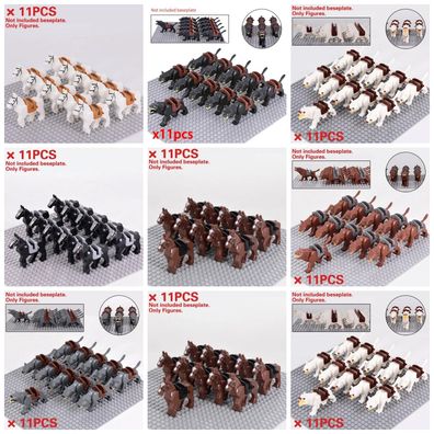 Herr der Ringe Mittelalter of Thrones Pferde Wargs Wolfe Lego Figuren Spielzeug