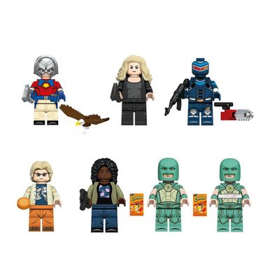 MOC Lego Peacemaker DC Comics Custom Minifigures Bausteine