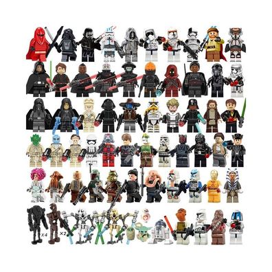 Star Wars-Set 73-teilig) Star Wars Minifiguren-Bausteinset-Sammlung + + Bausteine