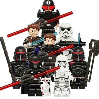 8x Lego Inquisitor Purge Stormtrooper Cal Kestis Minifiguren Jedi Spielzeug Set