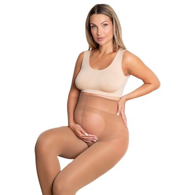 Gatta Umstandsstrumpfhosen Body Protect 20 DEN Schwangerschafts Golden-1 Stück
