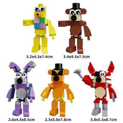 5 Pcs Five Nights At Freddy´s Fnaf Bonnie Action Figures Bausteine Spielzeug