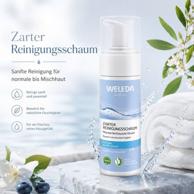 Weleda Naturkosmetik - Zarter Reinigungsschaum - 150 ml