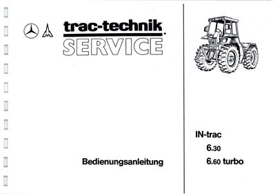 Betriebsanleitung Original Trac-Technik für den IN-Trac 6.30 u. 6.30 Turbo