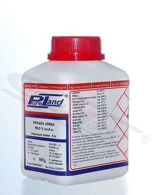 PureLand Kaliumjodid, chda op.500g HDPE Flasche