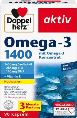 Doppelherz Omega - 3 1400 mg - 90 Kapseln