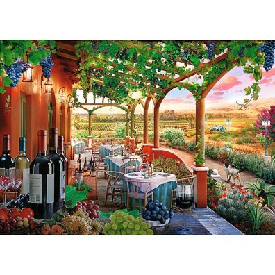 TREFL Puzzle Premium Plus Tea Time: Italienischer Weinberg 1000 Teile