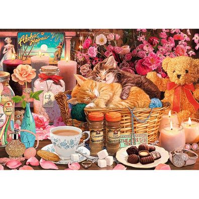 TREFL Puzzle Premium Plus Tea Time: Alles schön 1000 Teile