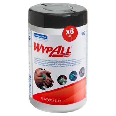WypAll Reinigungstécher 7772 Nachféllpack 6x50 grén vorgetränkt 300 Stk