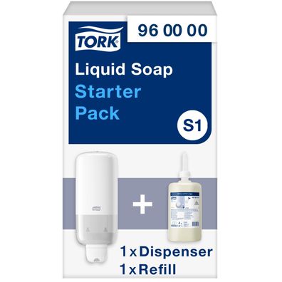 Tork Seifenspender Starter Pack Wandmontage Weiß S1 S11 mit Seife