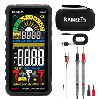 Kaiweets KM602 Digitalmultimeter True RMS 6000 Counts wiederaufladbar Defekt