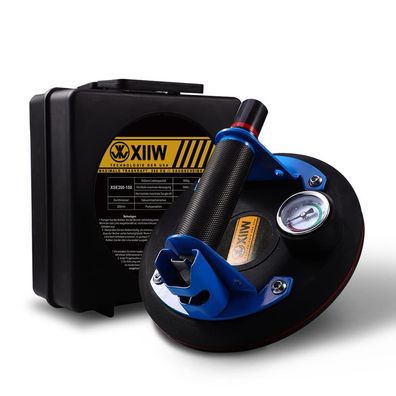 XIIW Vakuum Saugheber 8 Zoll mit Manometer Metallgriff bis 360 kg