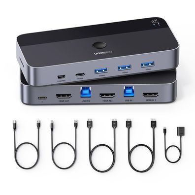 UGREEN HDMI 2.0 KVM Switch 4K 60Hz USB 3.0 4 Ports Defekt