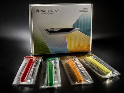 Original BMW Natural Air Innenraum-Duft Starter-Kit Lavablack + 4 Extra Düfte