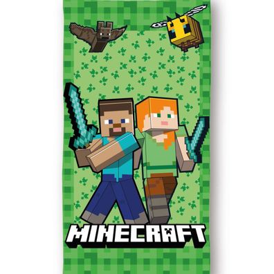 Cube World Badetuch, Strandtuch 70x140cm (Schnell trocknend)