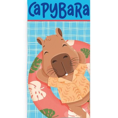 Kapibara Float Fun Badetuch, Strandtuch 70x140cm (Schnelltrocknend)