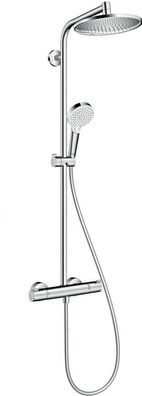 hansgrohe Pulsify S Showerpipe 260 1jet mit Wannenthermostat ShowerTablet Select 400,