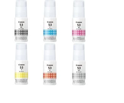 Original Canon GI-53 Tinte Tintenflasche Set Multipack 6 Stück