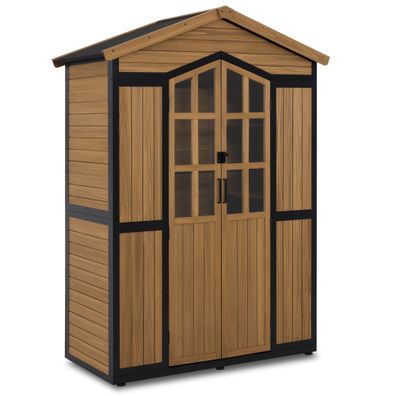 M MCombo Gartenschrank Gartenhaus Outdoor Holz, 2749 (Natur)