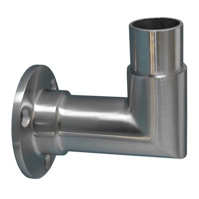 TIBU Edelstahl V2A Wand- & Bodenflansch 90° Ecke Handlauf Geländer
