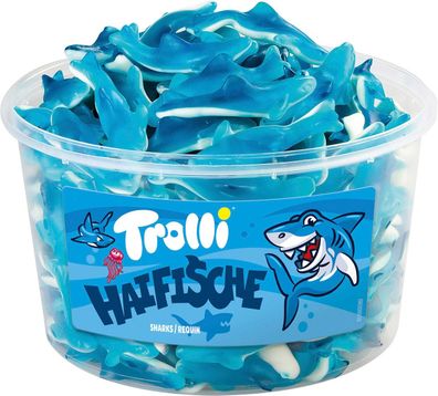 Trolli Haifische Fruchtgummi 150 Stück 1,2 kg