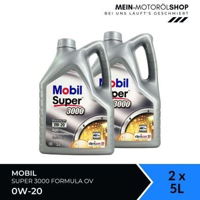 Mobil Super 3000 Formula OV 0W-20 2x5 Liter