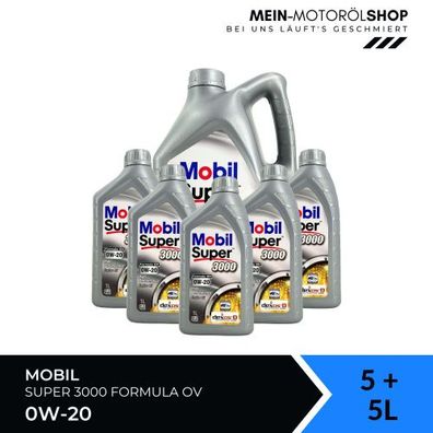 Mobil Super 3000 Formula OV 0W-20 5 + 5 Liter