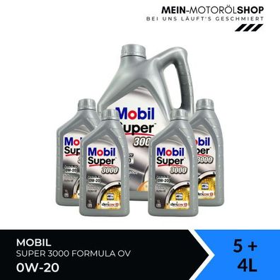 Mobil Super 3000 Formula OV 0W-20 5 + 4 Liter