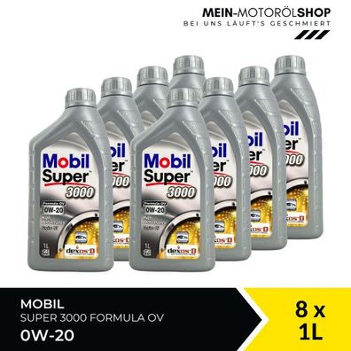 Mobil Super 3000 Formula OV 0W-20 8x1 Liter