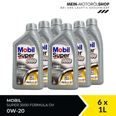 Mobil Super 3000 Formula OV 0W-20 6x1 Liter