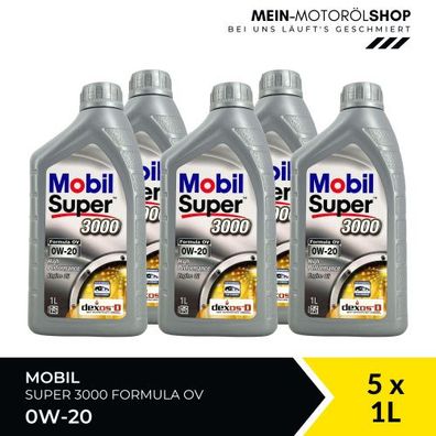 Mobil Super 3000 Formula OV 0W-20 5x1 Liter