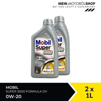 Mobil Super 3000 Formula OV 0W-20 2x1 Liter