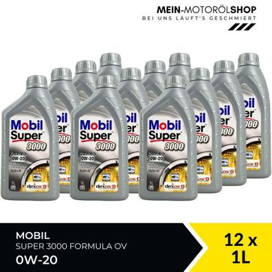 Mobil Super 3000 Formula OV 0W-20 12x1 Liter