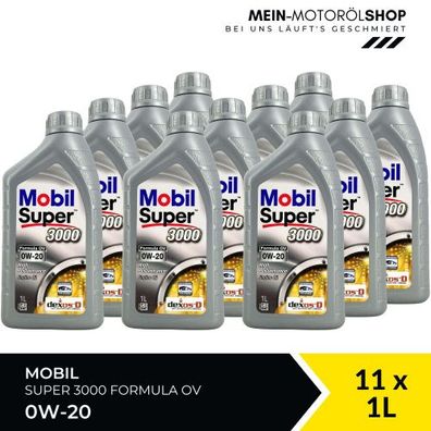 Mobil Super 3000 Formula OV 0W-20 11x1 Liter