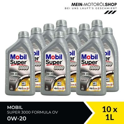 Mobil Super 3000 Formula OV 0W-20 10x1 Liter