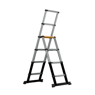 Batavia Teleskop-Stehleiter mit Anti-Rutsch-Stufen 1,75m Laenge 6 Stufen
