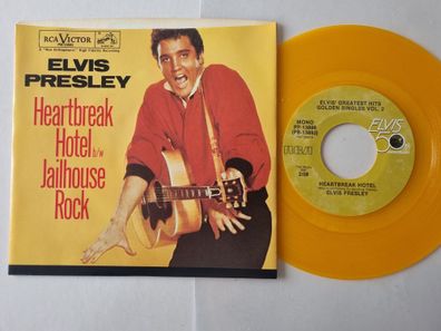 Elvis Presley - Heartbreak Hotel/ Jailhouse Rock 7'' US GOLDEN/ ORANGE VINYL