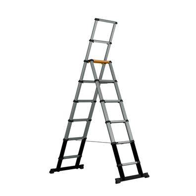 Batavia Teleskop-Stehleiter mit Anti-Rutsch-Stufen 2,35m Laenge 8 Stufen
