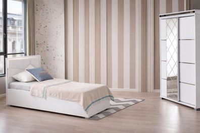 Stilvolles Jugendzimmer-Set 2-tlg. – Bett & Kleiderschrank modern