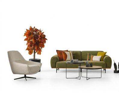 Wohnzimmer Set Moderner Stil Grün Elegantes Design Raffiniertes Design