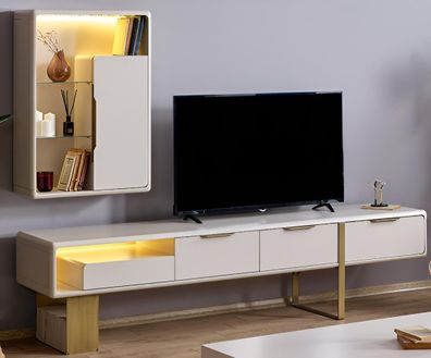 Elegantes Wohnzimmer-Set: Sideboard und Regal