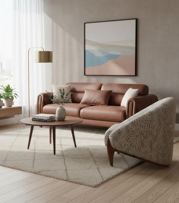 Wohnzimmer Luxusmöbel Sofa Set 3 + 1 Sitzer Komfortabel Sofagarnitur