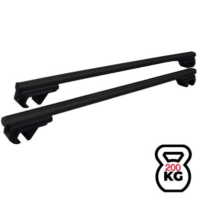 Schwerlast Dachträger 200 Kg passend für Ford Custom ab Bj. 2012 Aluminium Schwarz