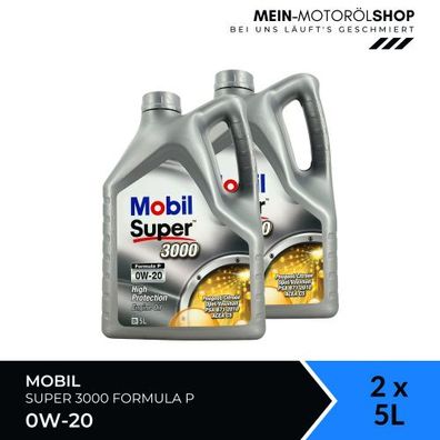 Mobil Super 3000 Formula P 0W-20 2x5 Liter