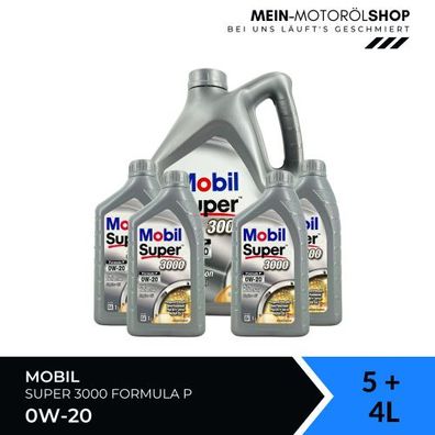 Mobil Super 3000 Formula P 0W-20 5 + 4 Liter