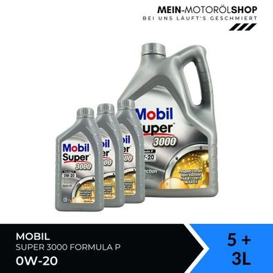Mobil Super 3000 Formula P 0W-20 5 + 3 Liter
