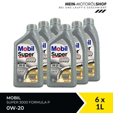 Mobil Super 3000 Formula P 0W-20 6x1 Liter